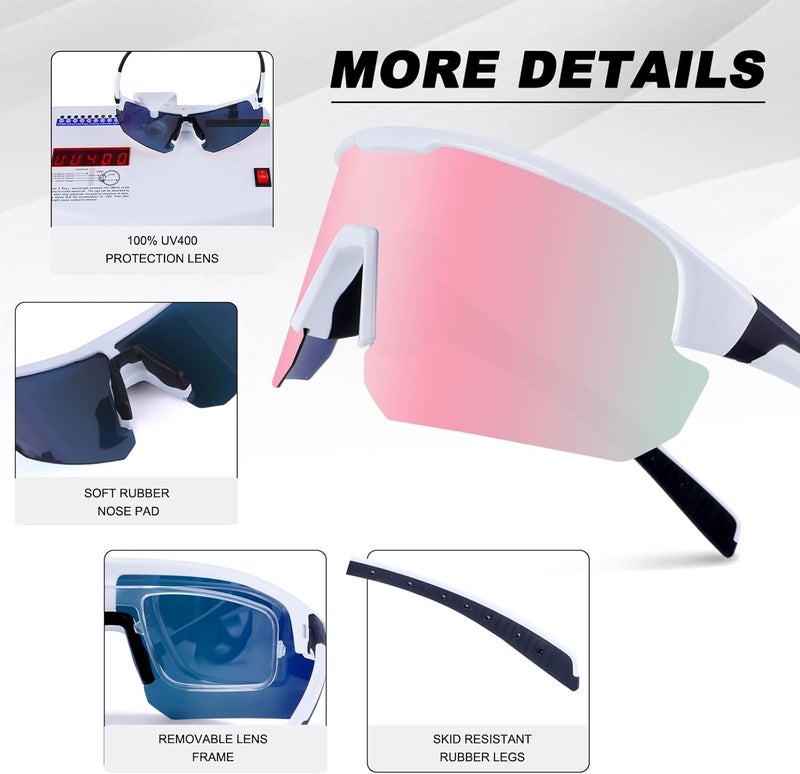 BangLong Polarized Sports Sunglasses for Men Women - UV Protection Sun Glasses for Running Baseball Cycling Bike Fishing - Image 5